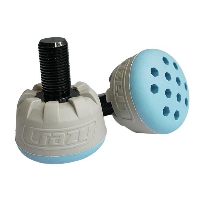 Crazy Elev8 Ultra Toe Stops for Roller Skates - High Performance Skate Stoppers for Derby, Artistic & Outdoor Skating - Durable Rubber Toe Guards for Rollerblades & Quad Skates