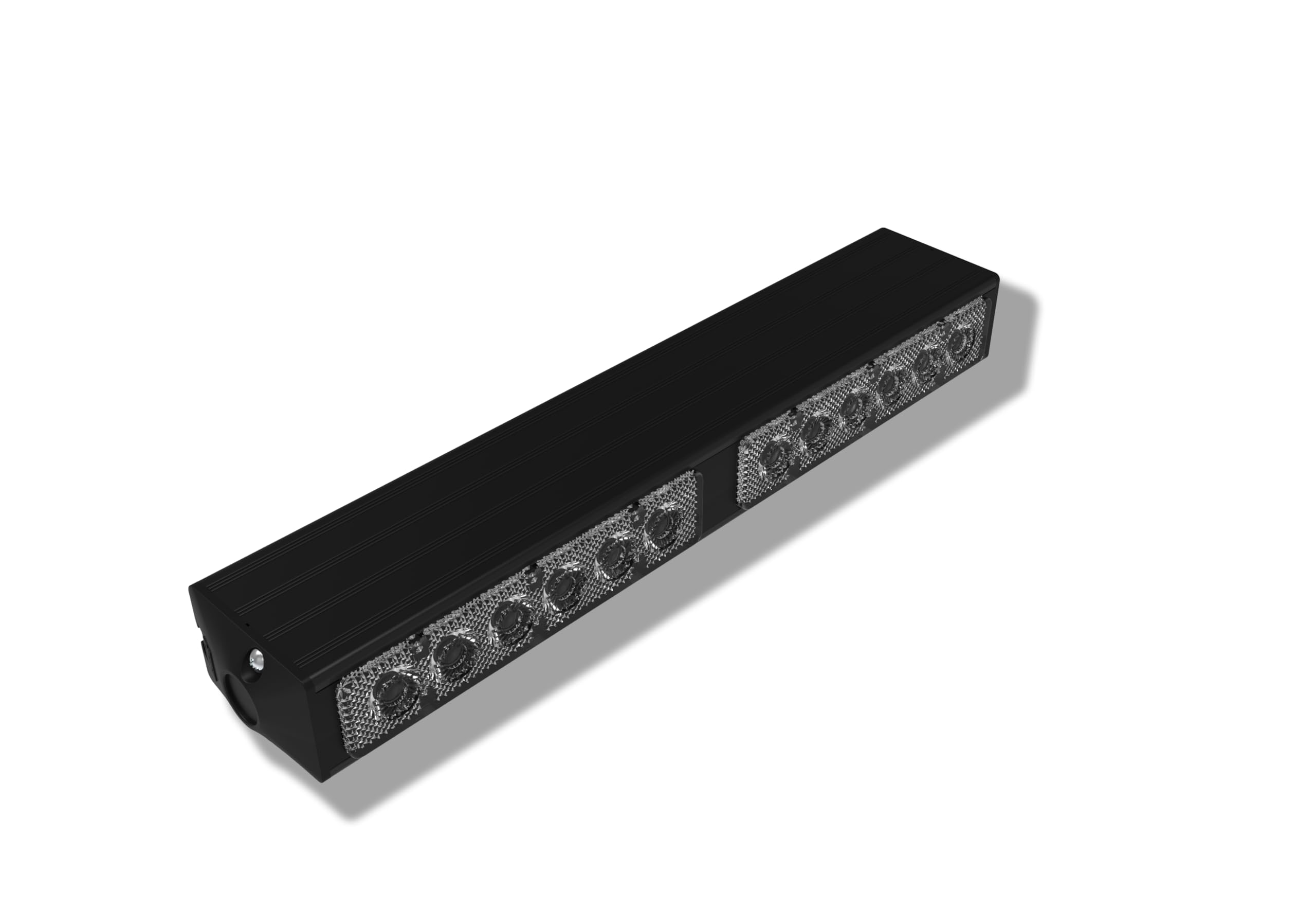 Hawk 2 TIR 6-3W High Intensity LED Strobe Light Bar - Emergency Vehicle Warning Light with Cigarette Lighter Plug - Windshield & Dash Mount for Police, Security, Construction & Hazard Vehicles - Perfect for Roadside Emergencies & Safety Alerts