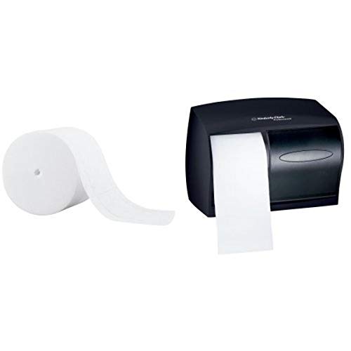 Kimberly-Clark Professional IN-SIGHT Double Roll Toilet Paper Dispenser with 36-Pack Scott Coreless Standard Roll Refills - Ideal for Commercial Restrooms, Offices & Public Spaces