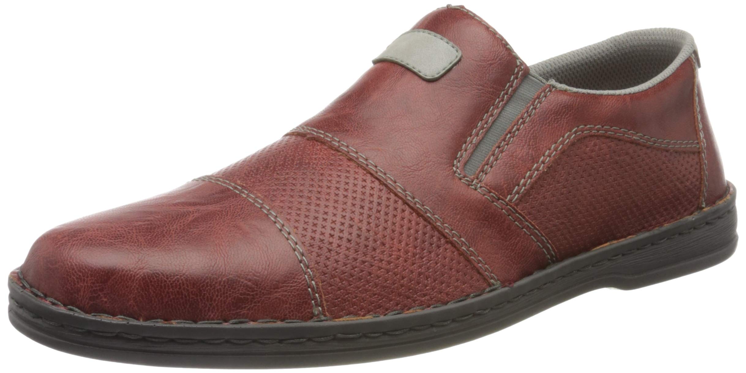 Rieker Men's Slip-On Loafers - Comfortable Casual Shoes for Business & Travel - Lightweight & Breathable for All-Day Wear