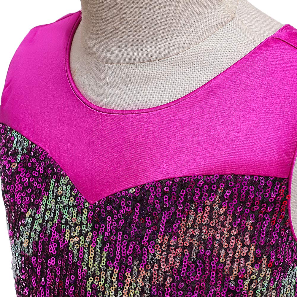 Sparkly Sequins Girls Long Party Dress - Elegant Formal Gown for Kids, Flower Girl & Evening Events | Perfect for Weddings, Pageants & Special Occasions