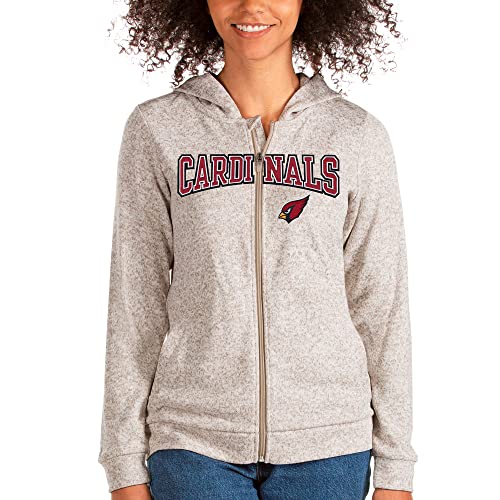 Antigua Women's Wordmark Absolute Full-Zip Hoodie - Soft Fleece Pullover for Casual Wear, Gym & Outdoor Activities