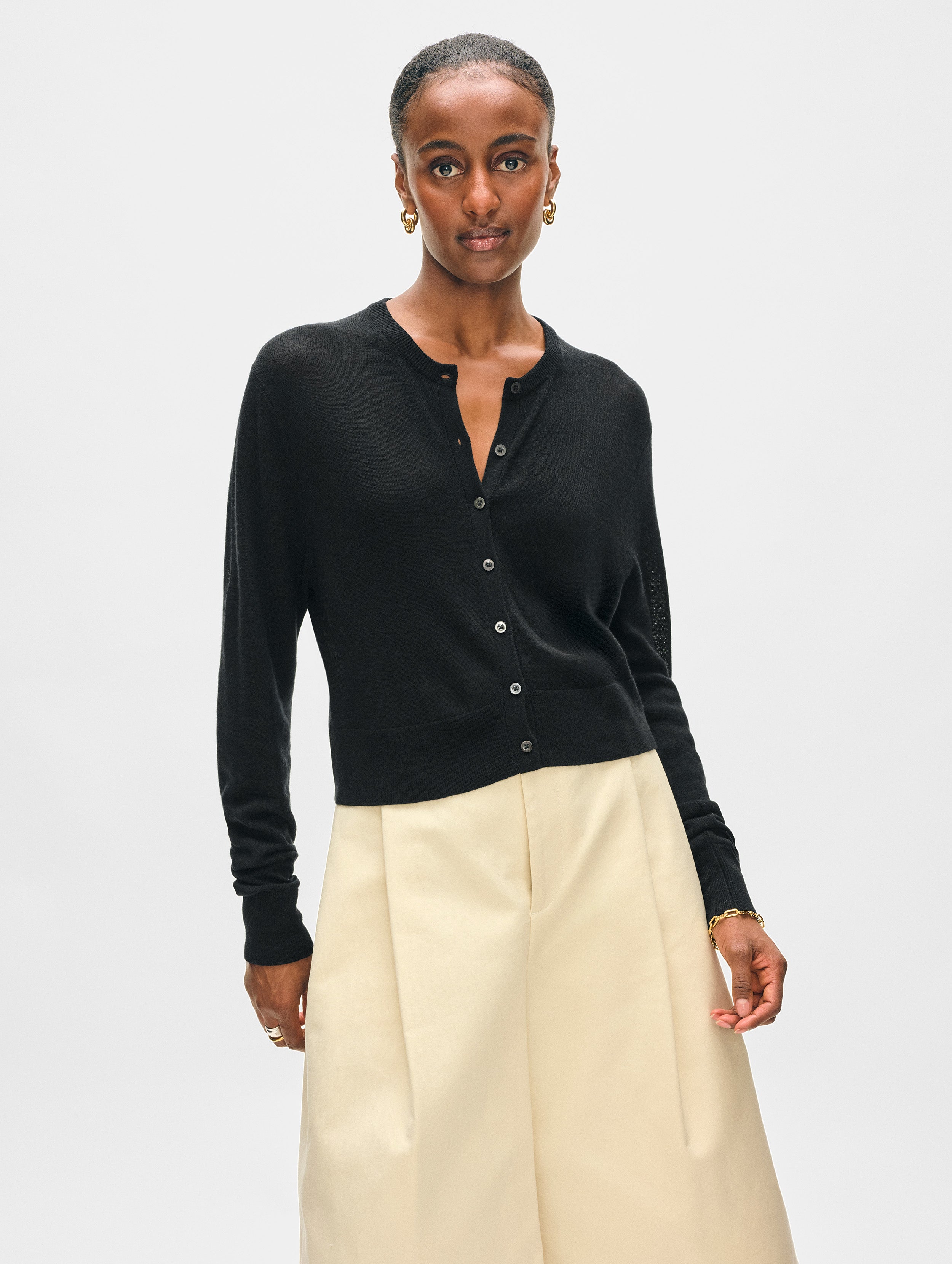 Luxury Superfine Cashmere Button Cardigan for Women - Soft & Warm Winter Sweater - Perfect for Office, Travel & Casual Outfits