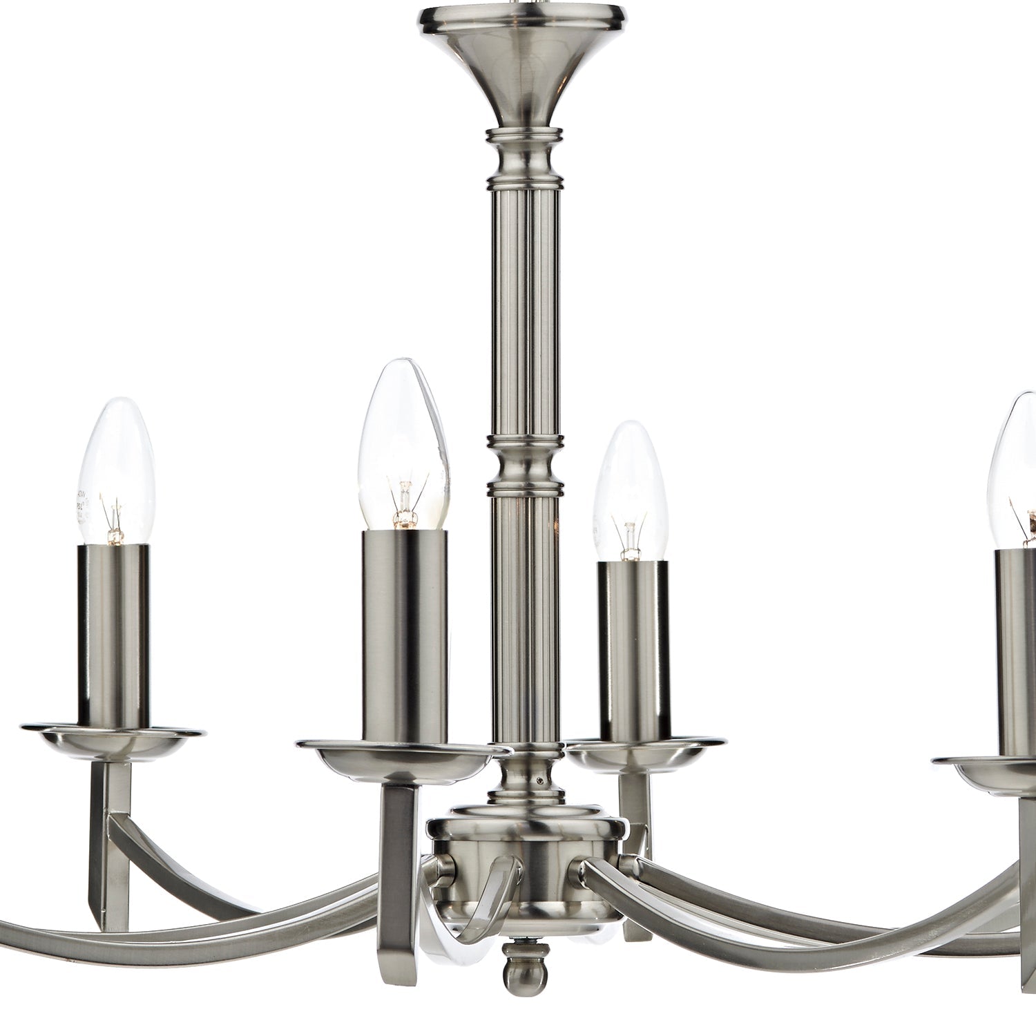 Ambassador 5/8Lt Dual Mount Light Fixture - Antique Brass & Satin Chrome Finish for Ceiling or Wall Lighting - Perfect for Living Room, Bedroom, or Hallway Decor