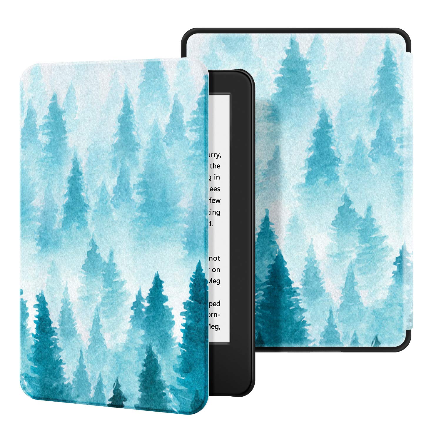 Premium PU Leather Case for Kindle 10th Generation (2019 Release) - Auto Wake/Sleep Protective Cover Compatible with Amazon Kindle 2019 (Not Fit 2022 Model/Paperwhite/Oasis) - Forest Green - Perfect for Reading, Travel & Daily Commute