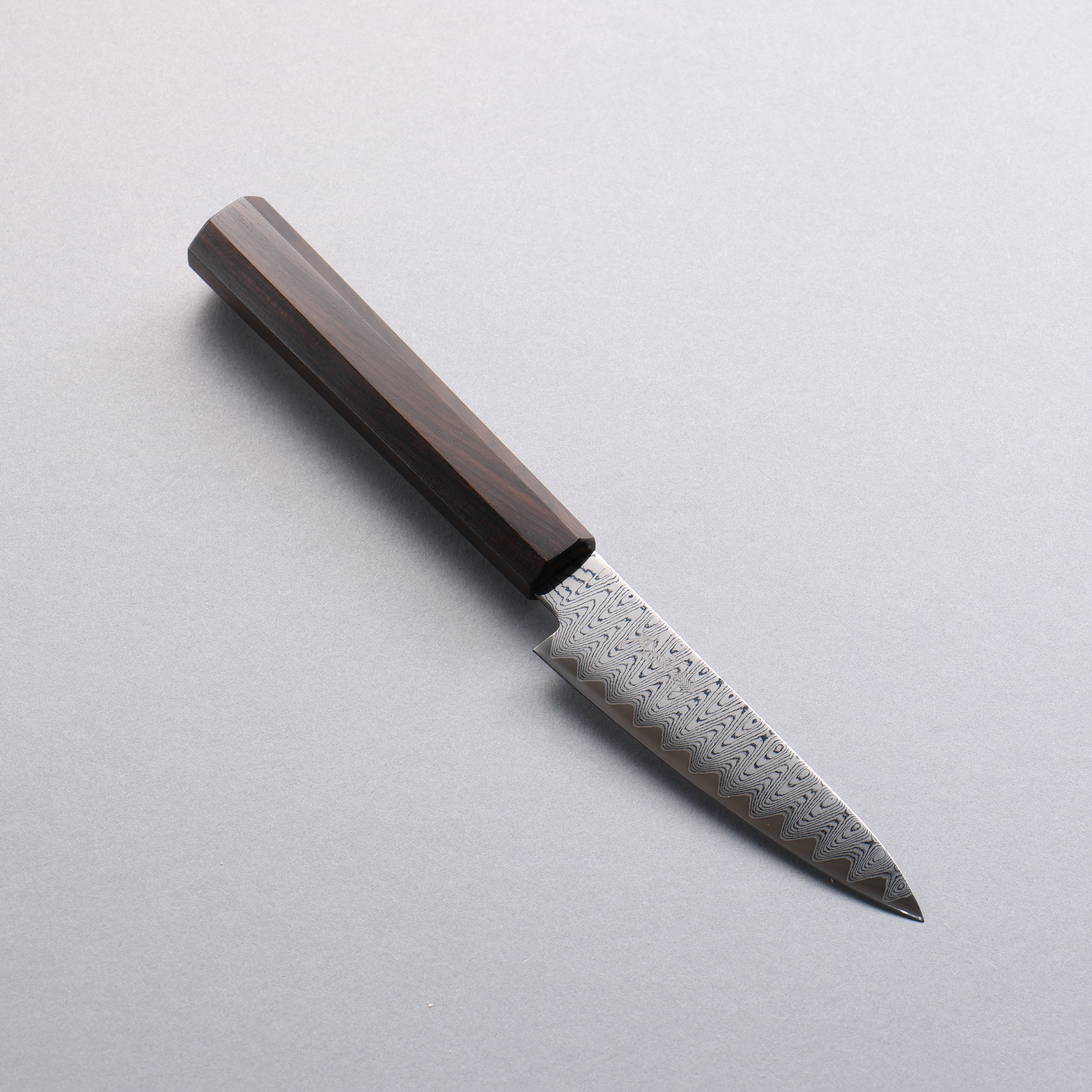 Premium VG10 Damascus Steel Petty Knife 105mm - Japanese Chef Utility Knife with Ebony Wood Handle - Perfect for Slicing, Dicing & Precision Kitchen Tasks