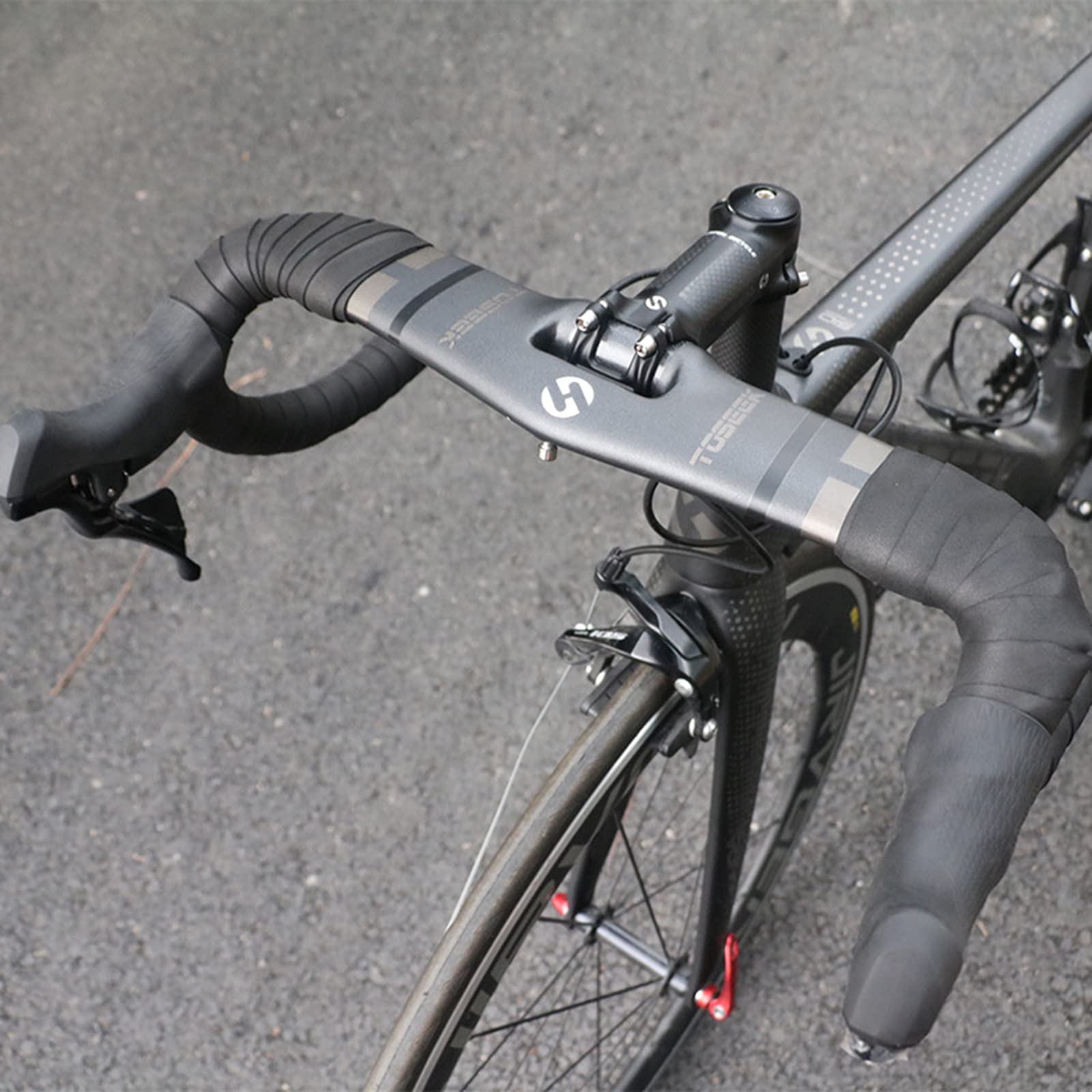Ultralight Carbon Fiber Bike Handlebars - 31.8x400/420/440mm Road & Mountain Bike Drop Bar for MTB Cycling - Matte Black with Inner Cable Routing - Perfect for Racing, Commuting & Long-Distance Riding