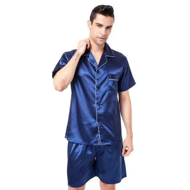 Comfortable Men's Pajama Set - Soft Cotton Sleepwear for Lounge & Nightwear - Perfect for Relaxing at Home, Bedtime & Sleepovers