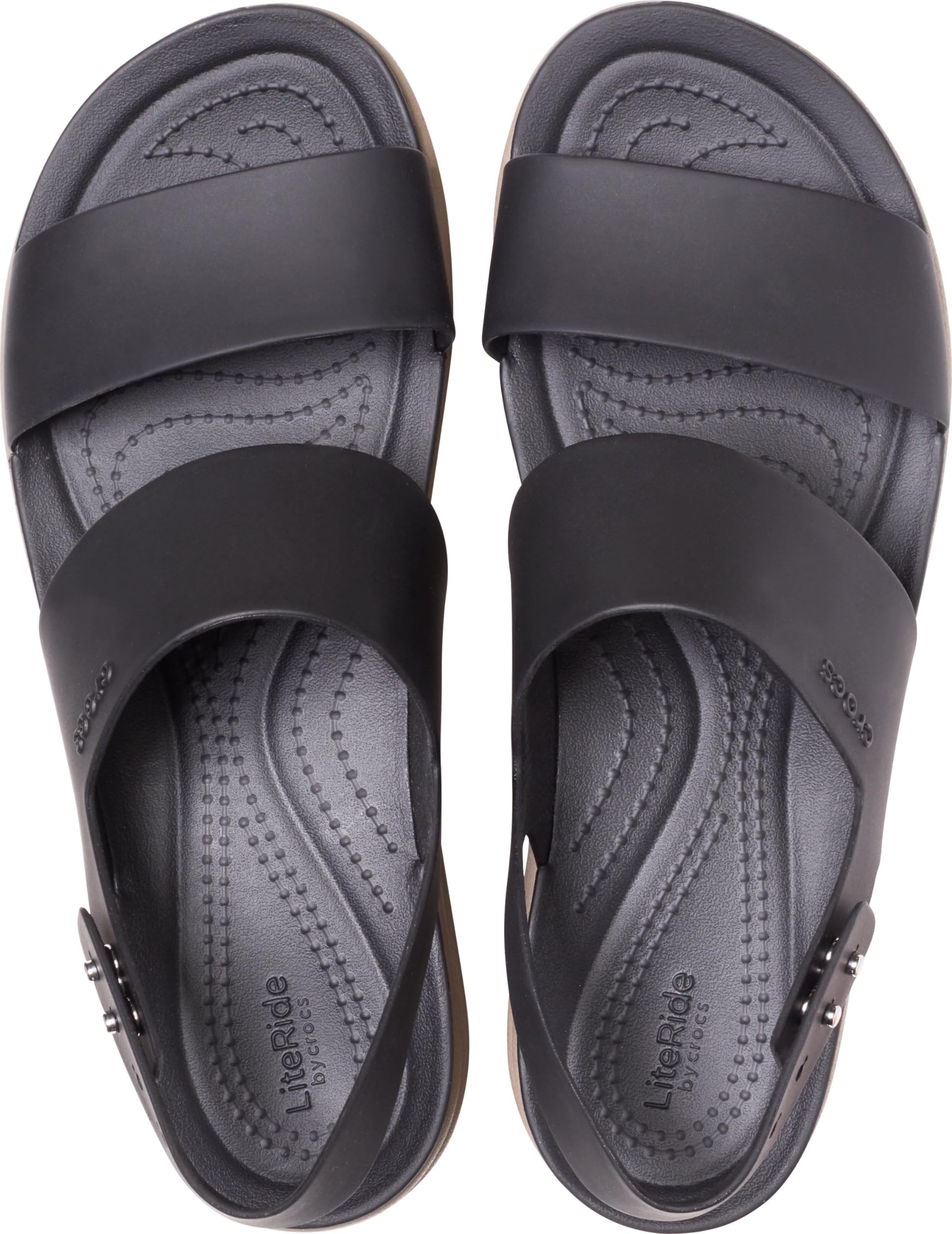 Crocs Women’s Brooklyn Low Wedge Platform Sandals - Comfortable Slip-On Shoes for Summer, Beach, and Casual Wear