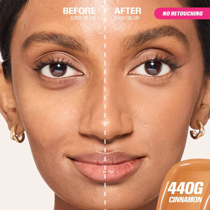 HUDA BEAUTY Easy Blur™ Natural Airbrush Foundation with Niacinamide - Lightweight, Buildable Coverage for Flawless Skin | Perfect for Everyday Wear & Special Occasions