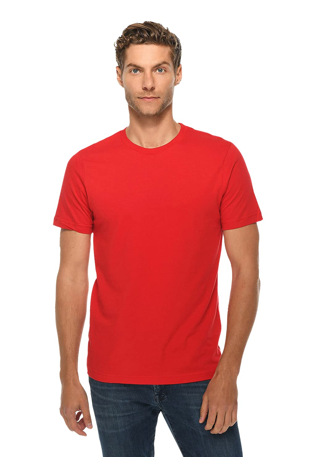 Premium Unisex Cotton T-Shirt - Soft Comfort Fit Short Sleeve Tee for Men & Women (Red, Medium) - Perfect for Casual Wear, Gym, Travel & Everyday Outfits