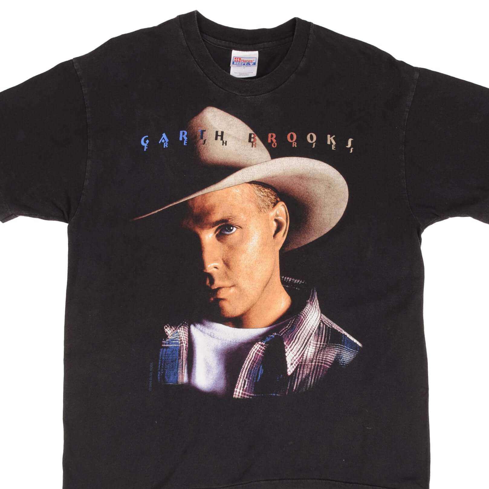 Vintage Garth Brooks 1996 Graphic Tee Shirt - Large Size (L) - 100% Cotton - Made in USA - Perfect for Concerts, Country Music Events & Vintage Collectors