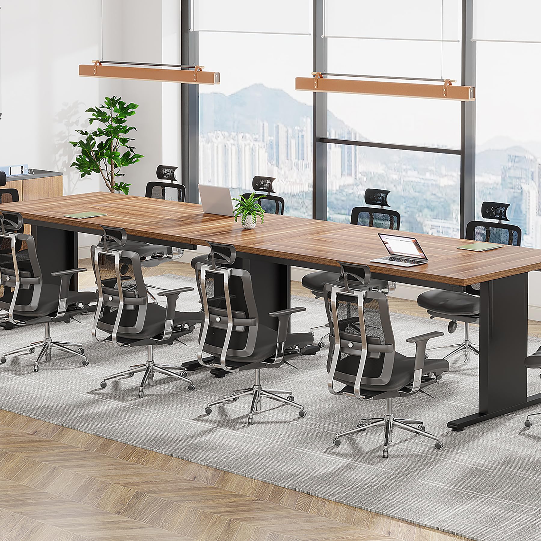 Tribesigns 6FT Conference Table - Long Rectangular Meeting Desk for Office, Boardroom & Seminar | Modern Office Furniture for Business Meetings & Team Collaboration