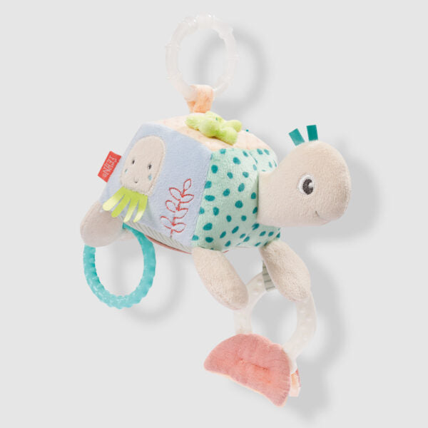 Fehn Sensory Activity Turtle Toy for Babies & Toddlers - Interactive Learning Toy with Lights, Sounds & Textures - Perfect for Early Childhood Development & Sensory Play