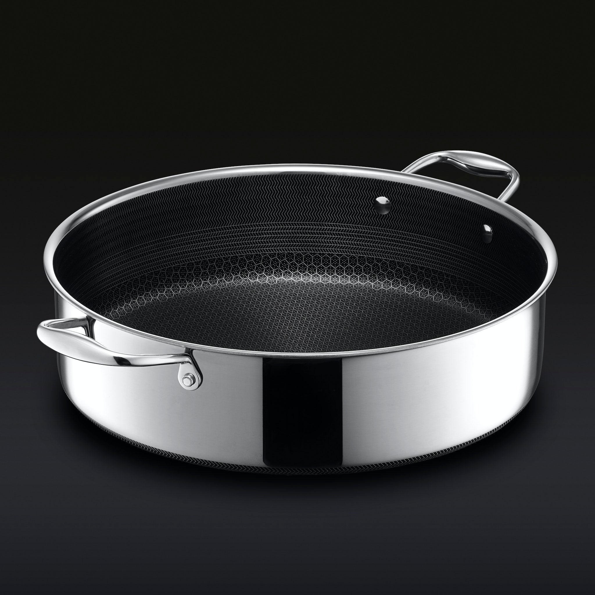 6.6L Hybrid Deep Sauté Pan with Lid - Nonstick Chicken Fryer, Dutch Oven & Saucepan for Gas, Electric & Induction Stovetops - Perfect for Frying, Braising & One-Pot Meals