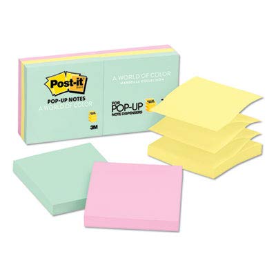 6 Pack MMM653AU Original Jaipur Color Pads, 1.5 x 2 Inch, 100 Sheets per Pad (12 Pads Total) - Perfect for Office, School & Home Organization
