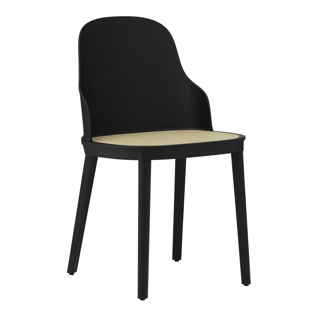 Allez Modern Dining Chair with Woven Wicker Seat - Comfortable & Stylish for Kitchen, Dining Room, or Patio