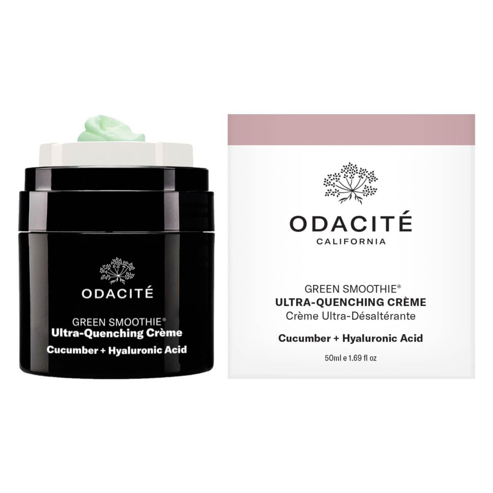Organic Green Smoothie Hydrating Face Cream for Dry Skin - Vegan, Cruelty-Free Moisturizer for Daily Skincare Routine & Night Care