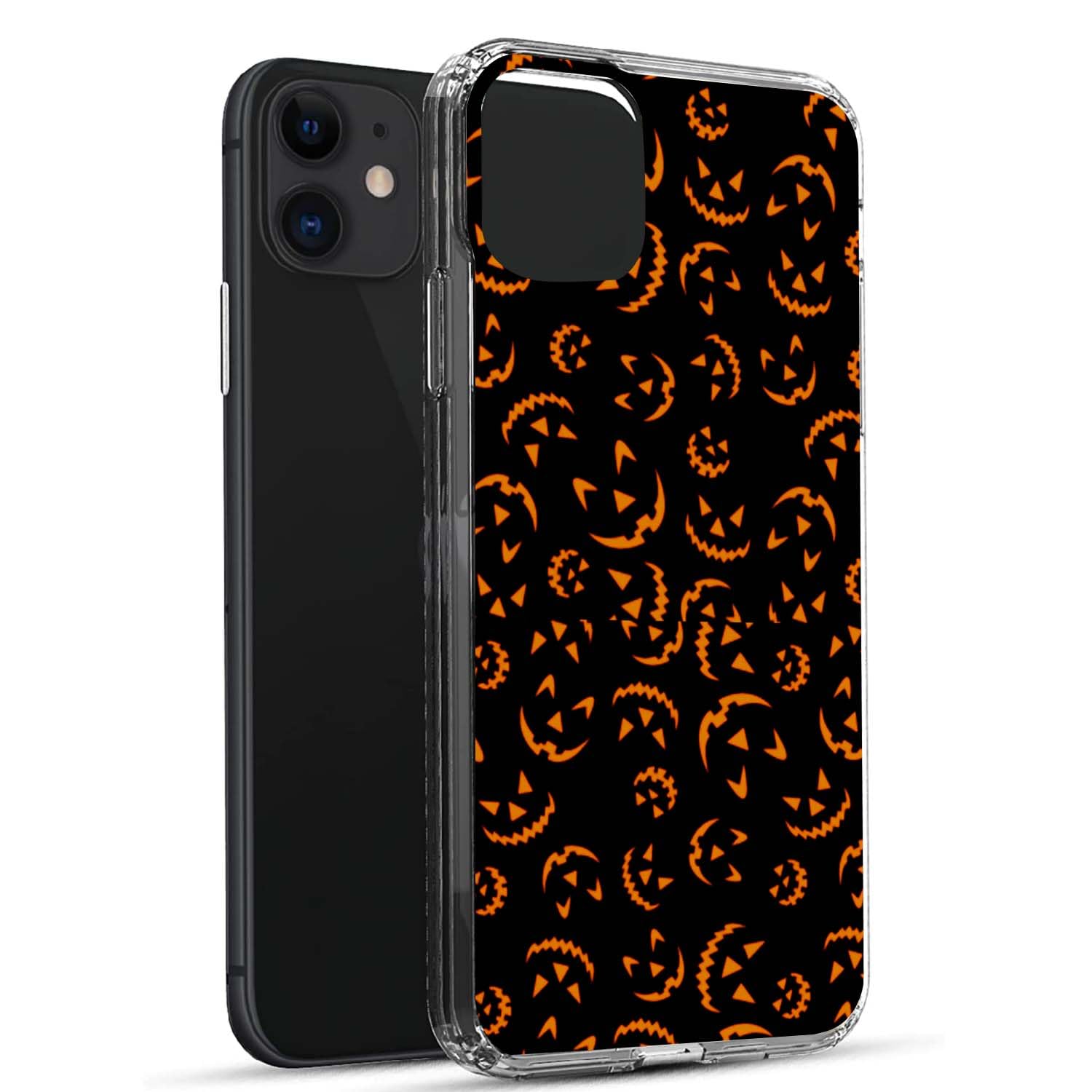 Spooky Halloween iPhone 11 Case - Horror Pumpkin Lantern Design, Shockproof TPU Phone Cover for Women & Men | Perfect for Trick-or-Treating, Halloween Parties & Fall Festivals