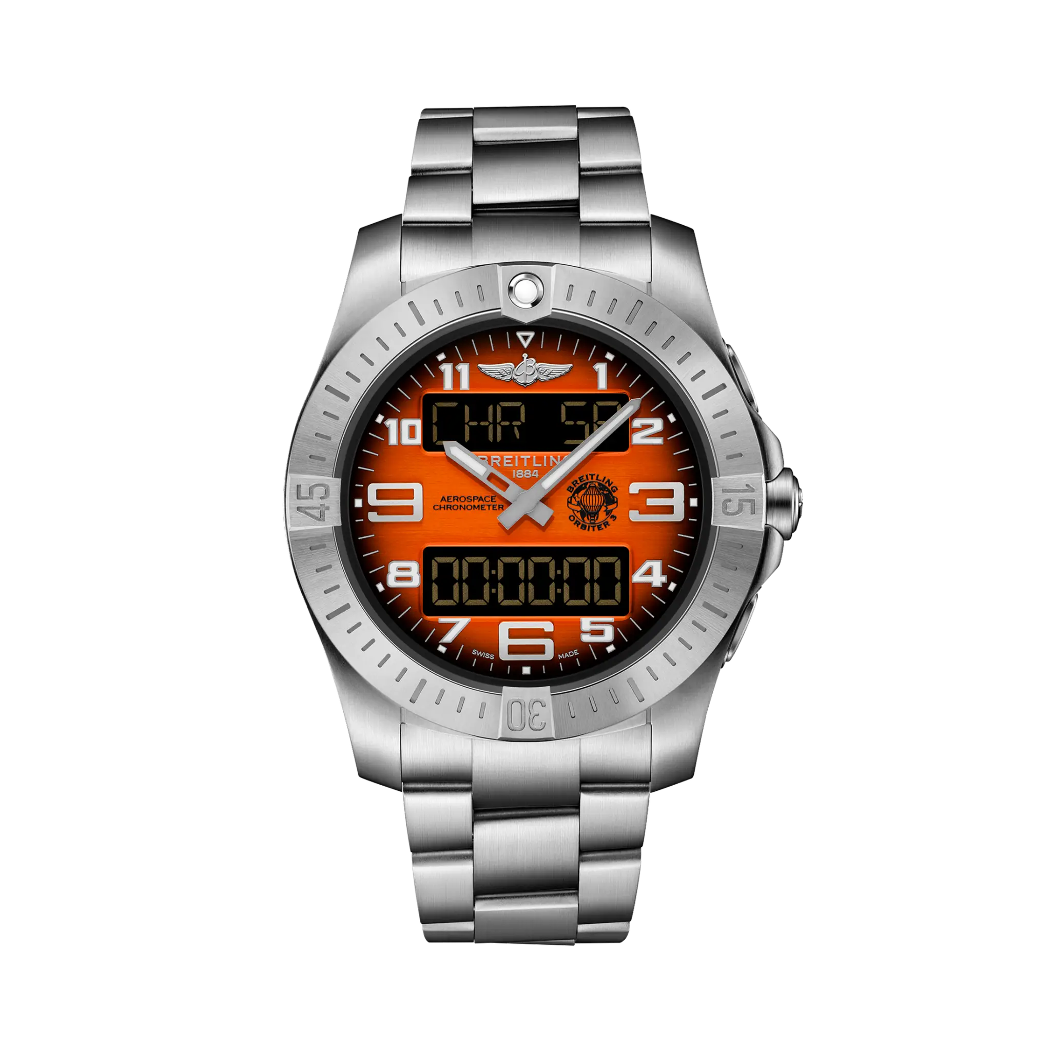 Breitling Aerospace B70 Orbiter 43mm Men's Watch EB70101A1O1E1 - Luxury Chronograph for Aviation & Business Professionals