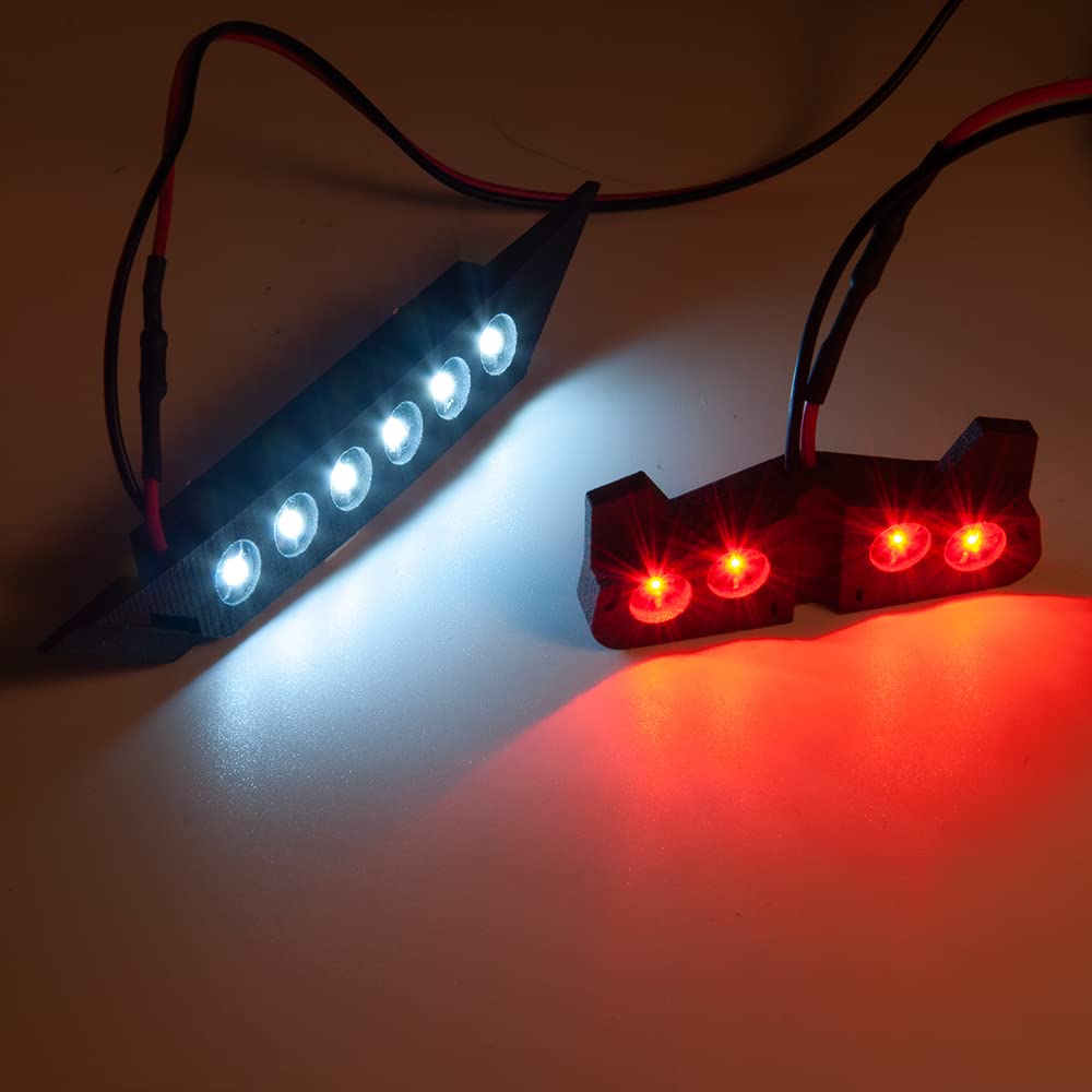 High-Performance Front & Rear LED Light Kit V2 for Traxxas Slash 1/10 4x4 & 2WD VXL - Off-Road Racing & Night Driving Accessories