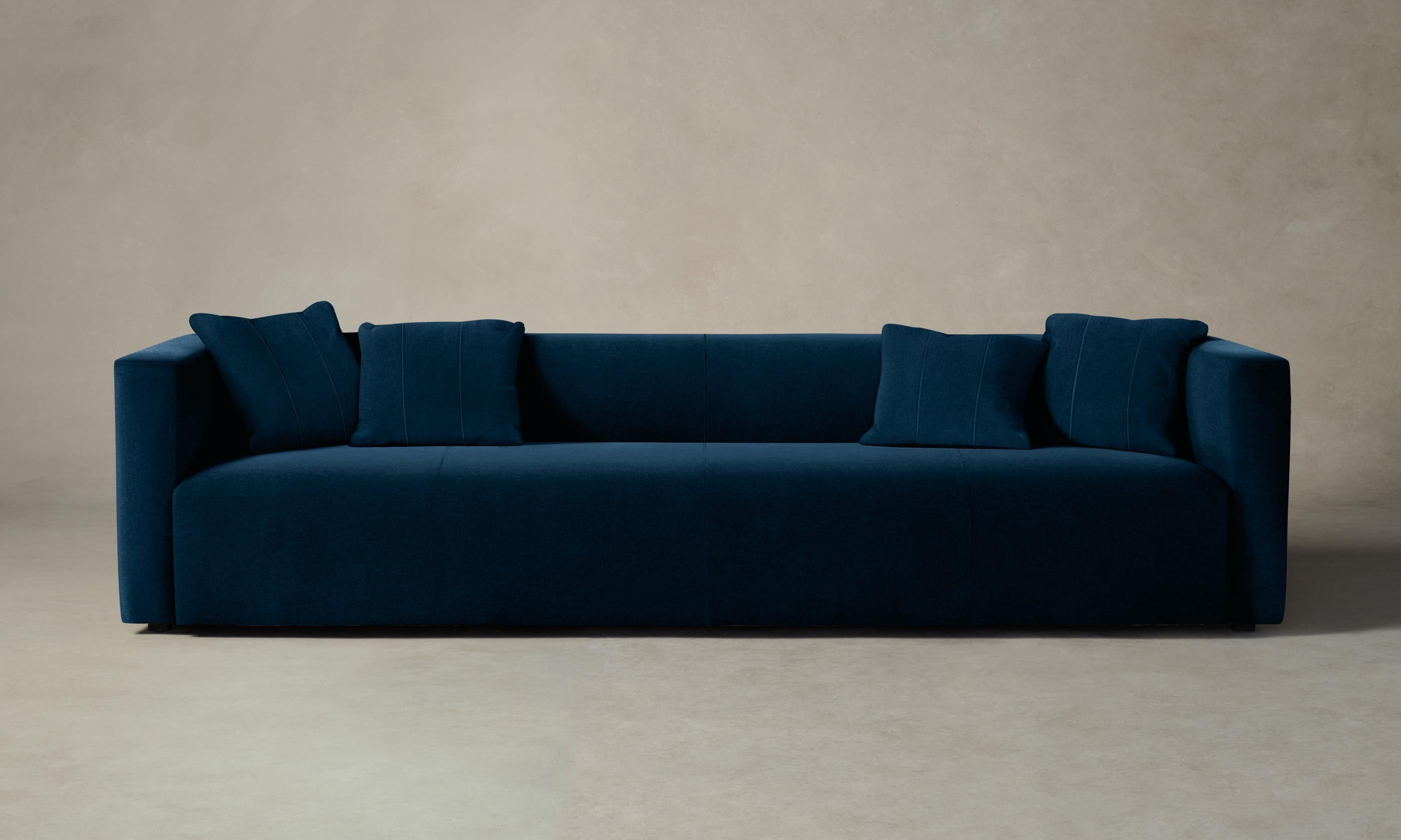 Luxury Mohair Admiral Breuer Sofa - Mid-Century Modern Upholstered Living Room Furniture for Home & Office Decor