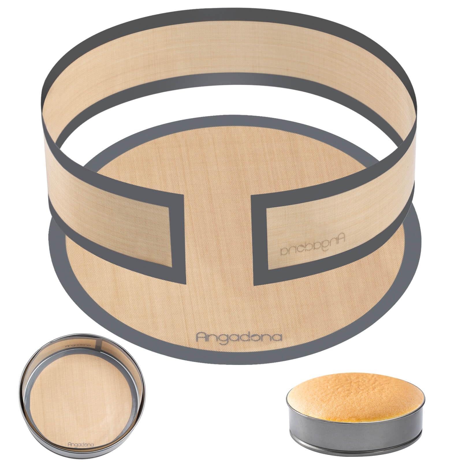 Non-Stick 9 Inch Silicone Baking Mat for Springform Pans - Perfect for Cheesecake, Cakes & Pastries - Prevents Sticking to Bottom & Sides - Easy to Clean & Reusable - Ideal for Home Baking & Professional Kitchens