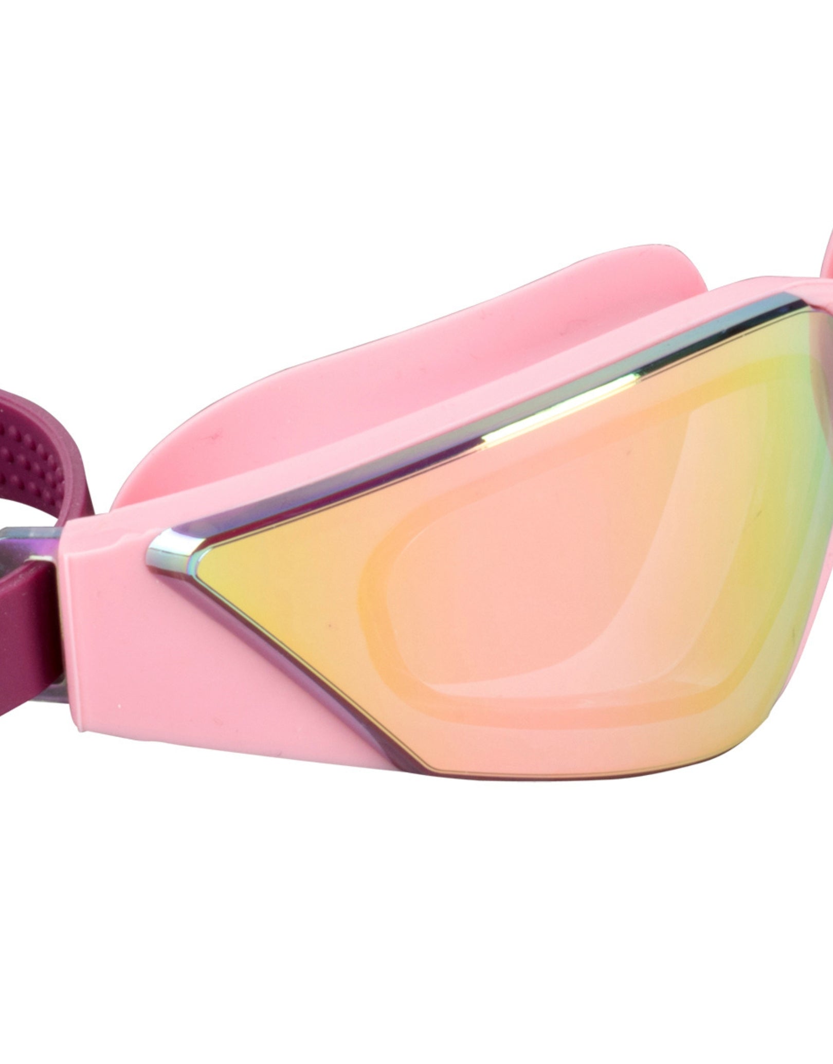 Splash Women's Swim Goggles - Pink & Gold Mirrored Lenses for Swimming, Snorkeling, and Water Sports | UV Protection & Anti-Fog Design