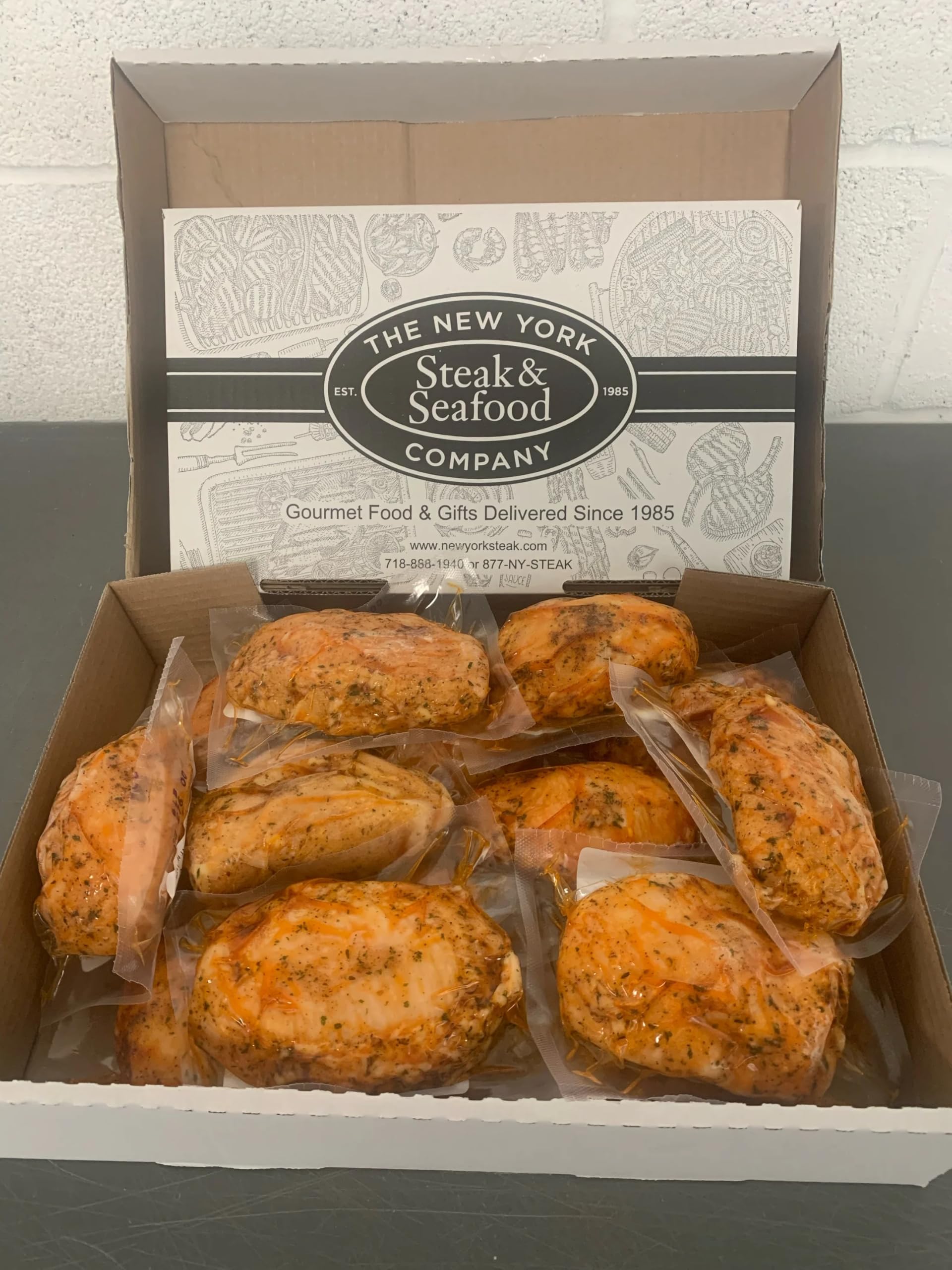 New York Steak & Seafood Frozen Stuffed Chicken Breasts with Broccoli & Cheese - 12 Pack of Premium Chicken Breasts Stuffed with Tender Broccoli Florets, Swiss and American Cheeses - Perfect for Family Dinners, Meal Prep, and Quick Gourmet Meals