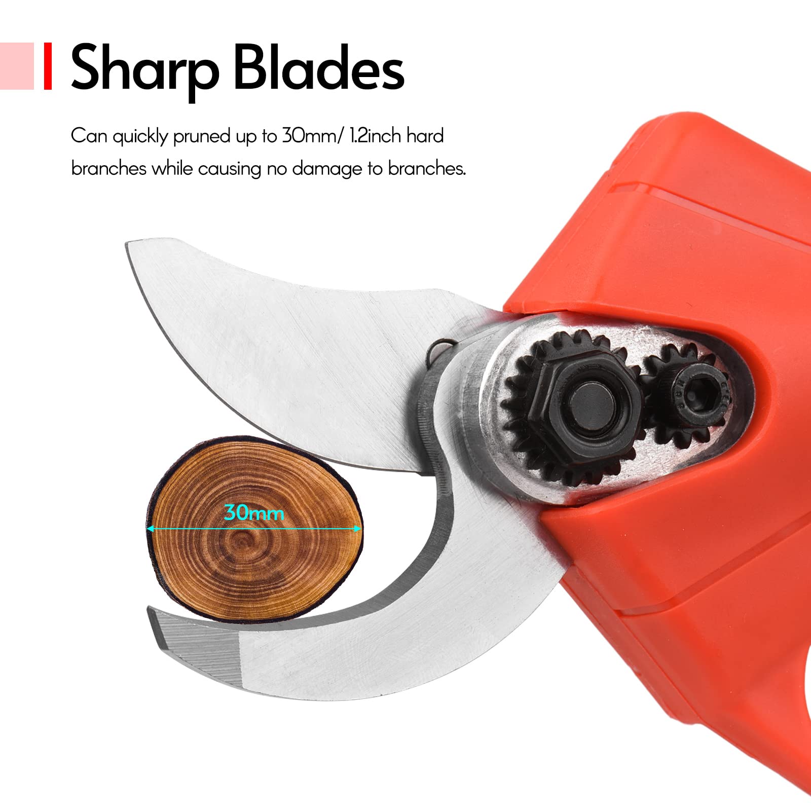Kavolet 48V Cordless Electric Pruning Shears - Rechargeable Lithium Battery Powered Garden Shears, Portable Branch Cutter for Tree Trimming, Gardening & Landscaping | Perfect for Home Garden, Orchard & Vineyard Maintenance