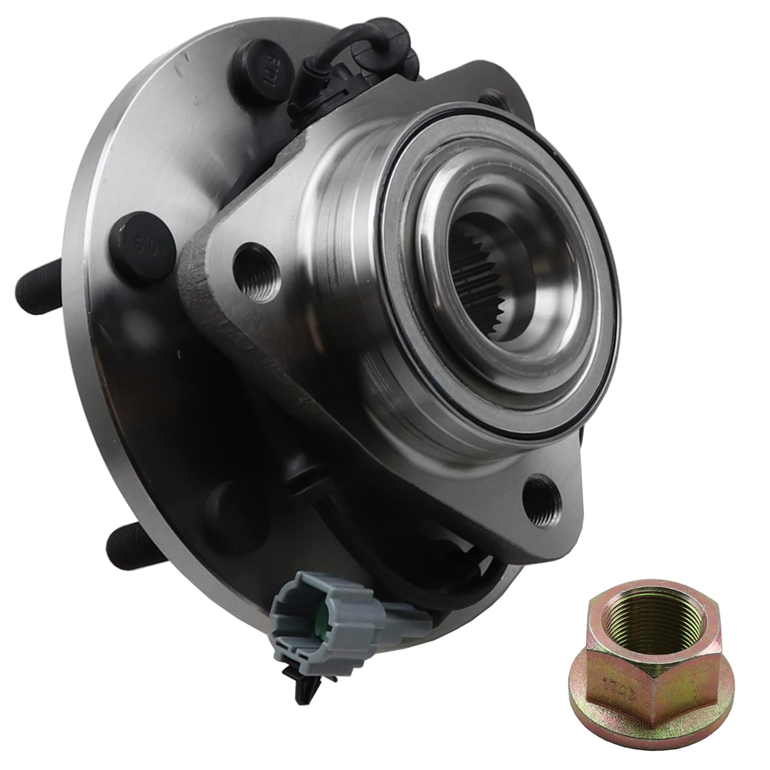 Beck/Arnley 051-6410 Hub and Wheel Bearing Assembly - Front/Rear Wheel Bearing Replacement for Smooth & Safe Driving | Compatible with Multiple Vehicle Models