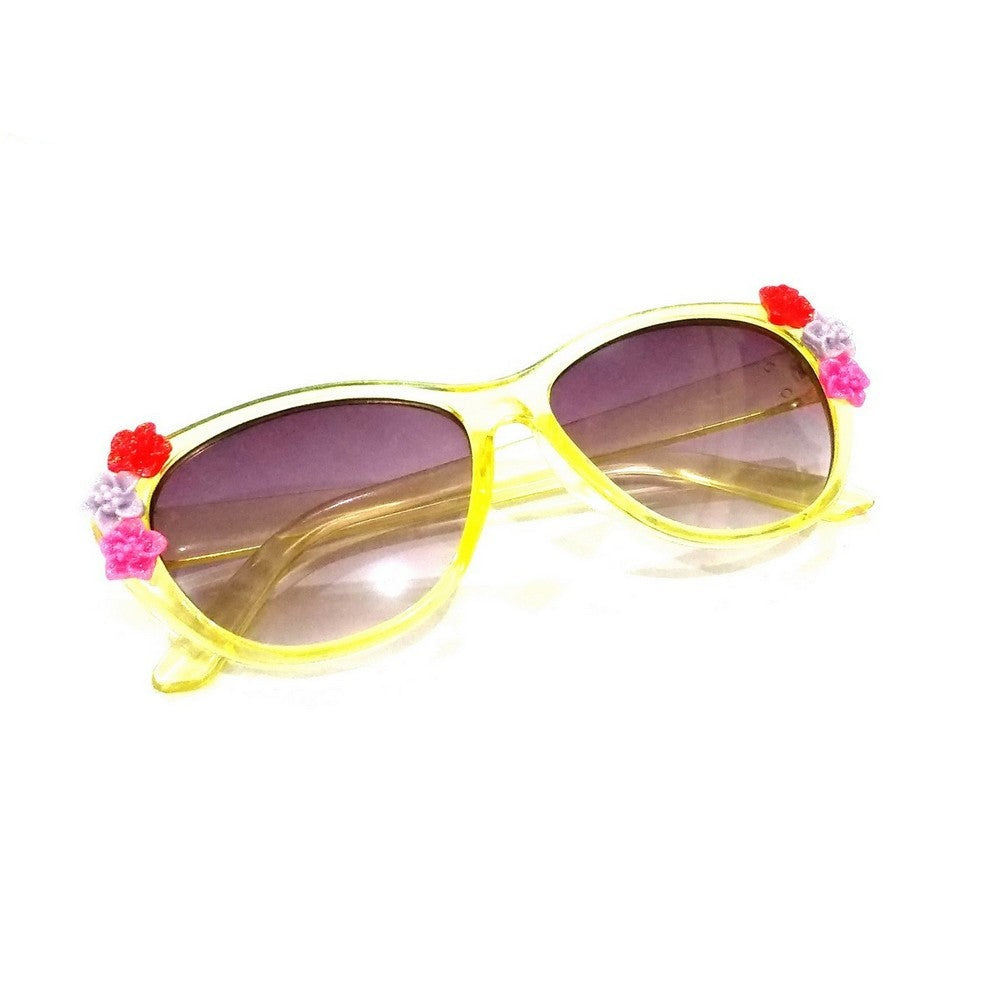 Yellow Kids Fashion Sunglasses TKS004 - UV Protection, Lightweight & Durable for Boys & Girls - Perfect for Outdoor Play, Beach, Pool & Summer Activities