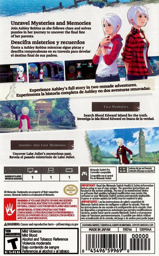 Another Code: Recollection - Mystery Adventure Game for Nintendo Switch | Solve Puzzles & Uncover Family Secrets | Perfect for Teen & Adult Gamers
