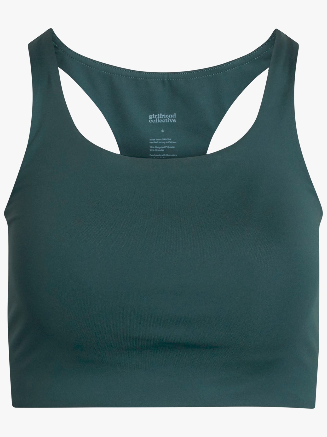 Girlfriend Collective Paloma Bra - High Support Sports Bra for Women, Seamless Workout Top for Running, Yoga & Gym - Eco-Friendly Activewear for Fitness & Everyday Wear