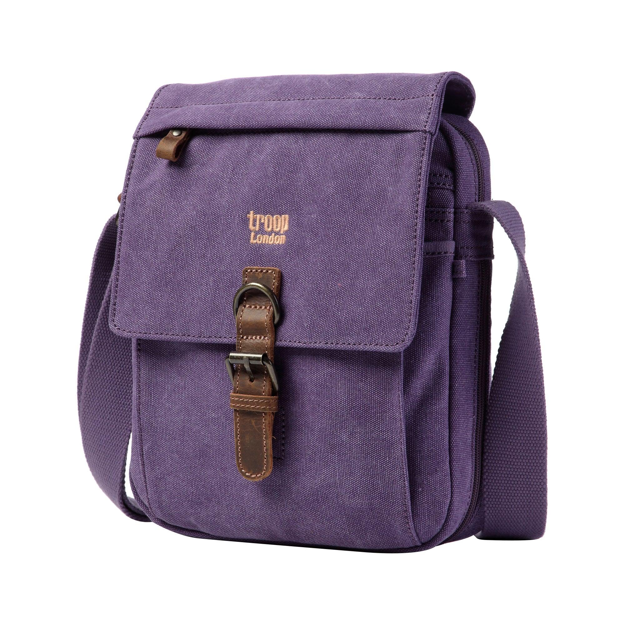 TRP0211 Troop London Classic Canvas Crossbody Bag for Men & Women - Stylish & Durable Everyday Shoulder Bag for Work, Travel & Casual Outings