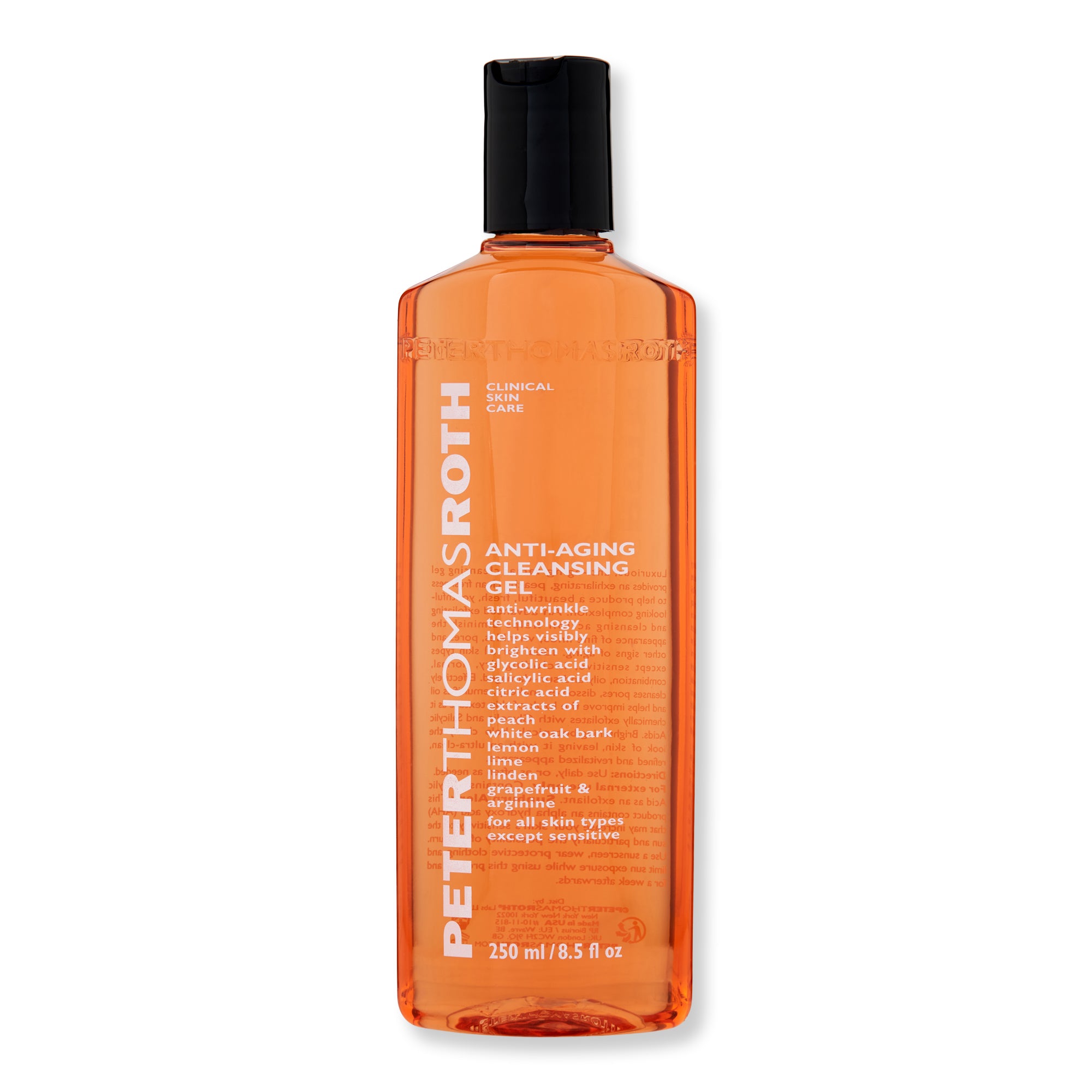 Peter Thomas Roth Anti-Aging Cleansing Gel - Hydrating Facial Cleanser for Wrinkles & Fine Lines | Gentle Exfoliating Face Wash for Daily Skincare Routine (Morning & Night Use)