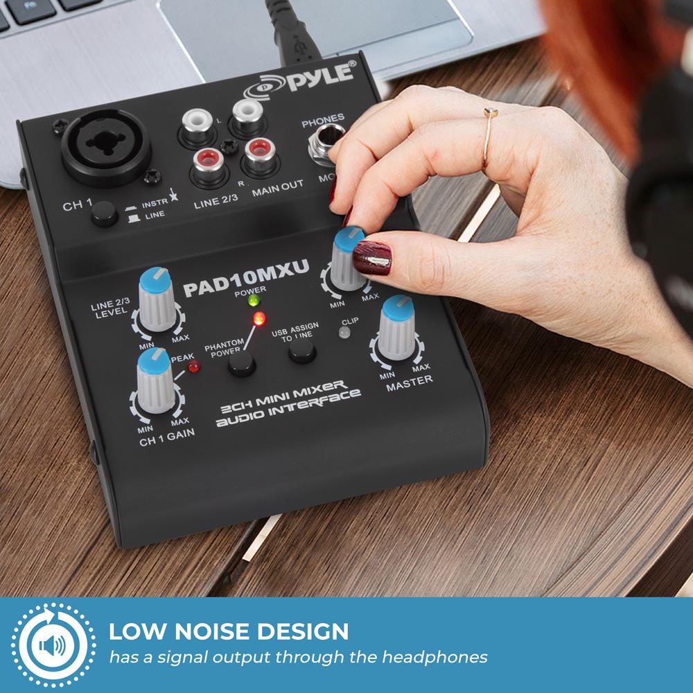 Professional Compact DJ Mixer with USB Audio Interface - Perfect for Live Performances, Studio Recording & Home DJing