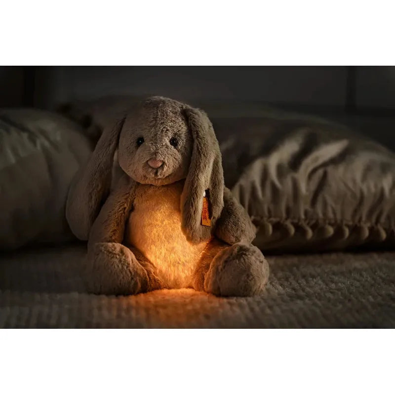 Hoppie Rabbit Night Light Soft Toy - Cute Plush Bunny with LED Glow for Kids' Bedroom, Nursery, and Sleep Comfort