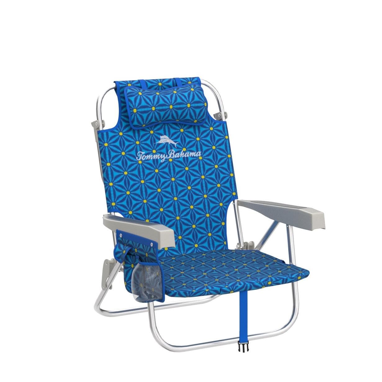 Tommy Bahama 2020 Backpack Cooler Chair with Storage Pouch & Towel Bar - Portable Outdoor Beach Camping Gear for Picnics, Tailgating & Fishing Trips