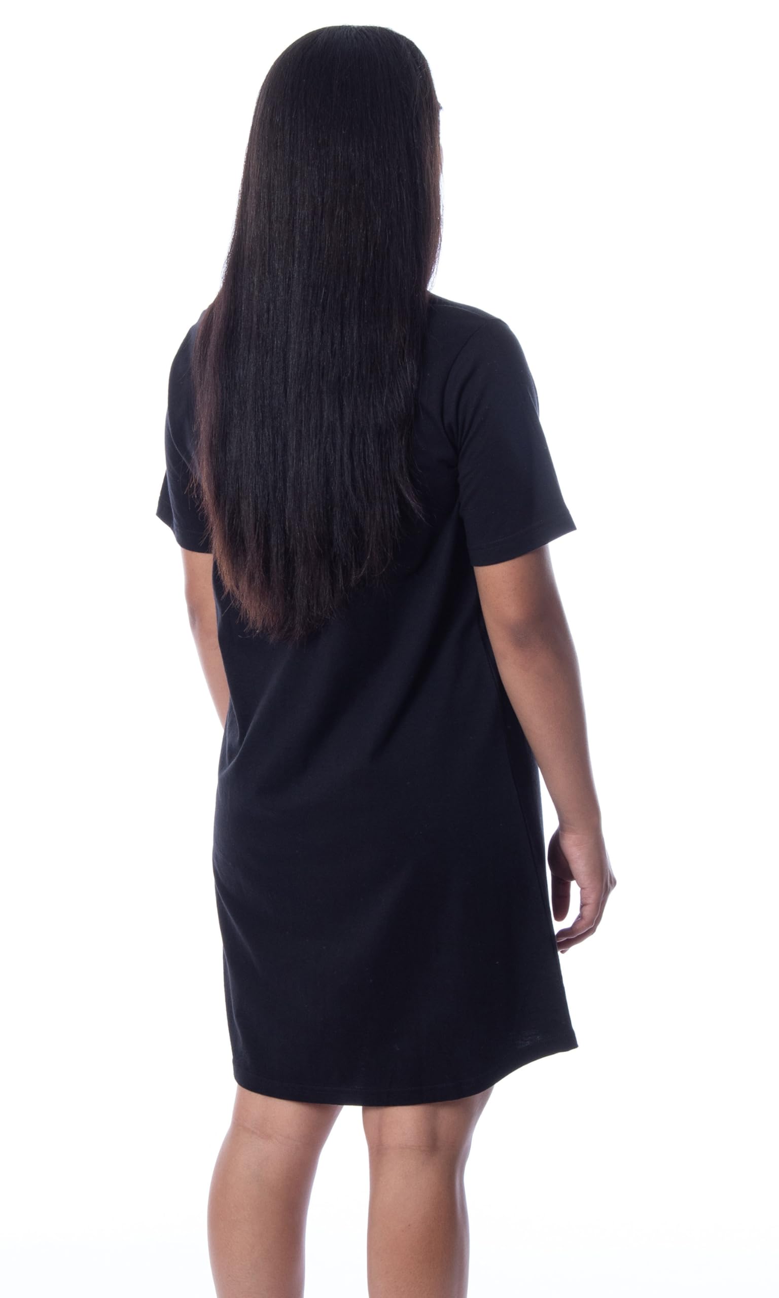 INTIMO Dexter Women's Blood Sometimes It Sets My Teeth On Edge TV Show Quote Nightgown - Black Sleepwear Pajama Top (Medium) | Comfortable Lounge Shirt for TV Watching & Relaxing at Home