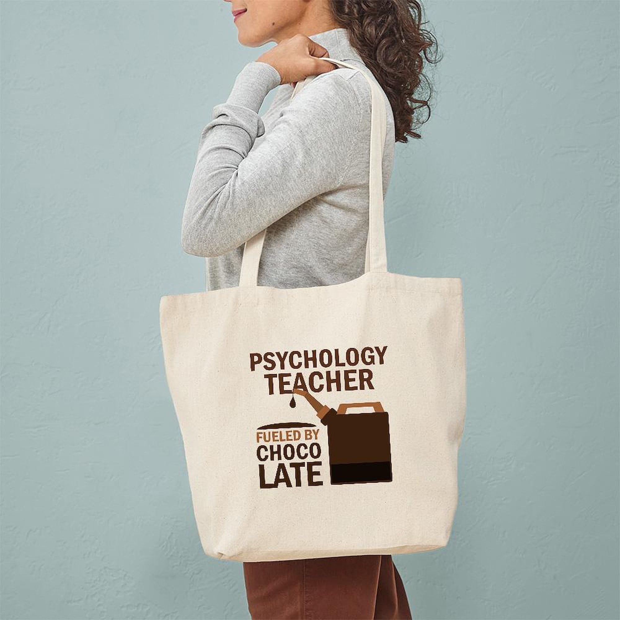 Funny Psychology Teacher Gift Tote Bag - Natural Canvas Reusable Shopping Bag for School, Work & Groceries | CafePress