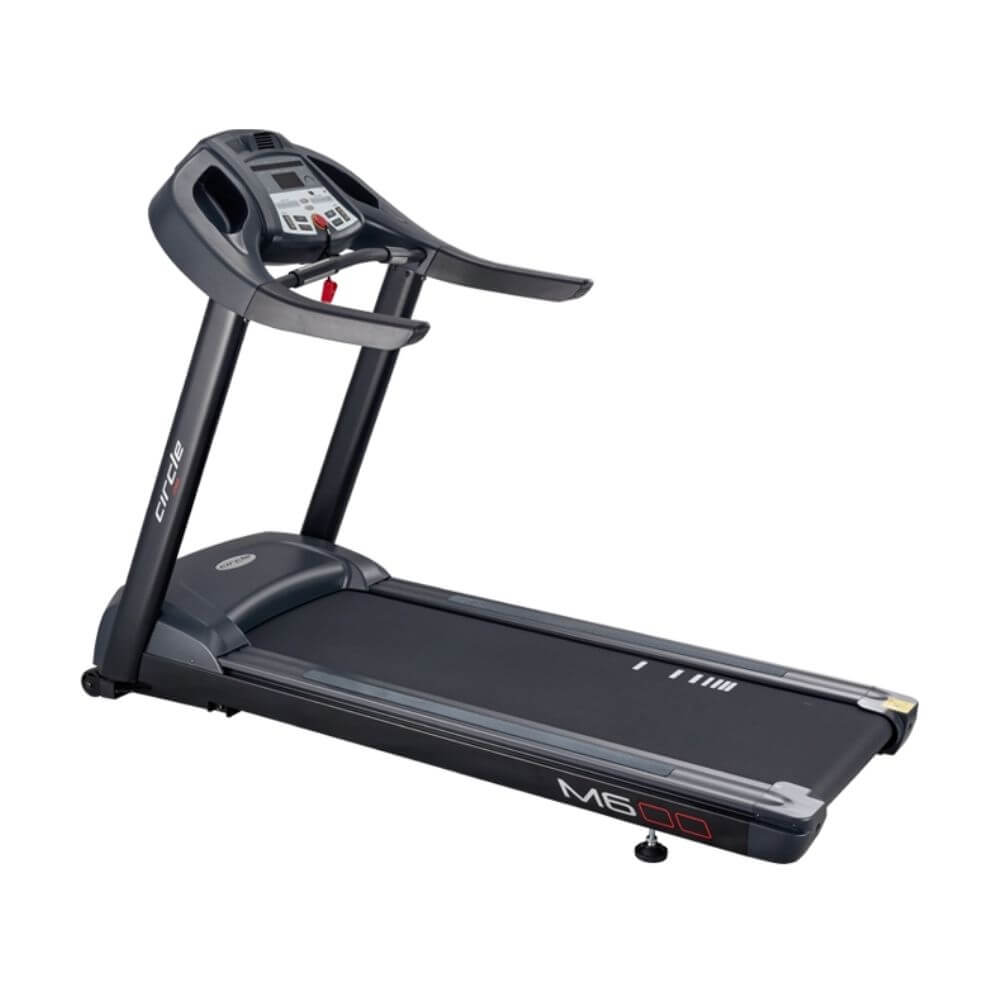 Circle Fitness M6 Light Commercial Treadmill - Heavy Duty Home & Gym Running Machine with Powerful Motor, Cushioned Deck & LCD Display - Perfect for Cardio Workouts, Weight Loss & Indoor Training