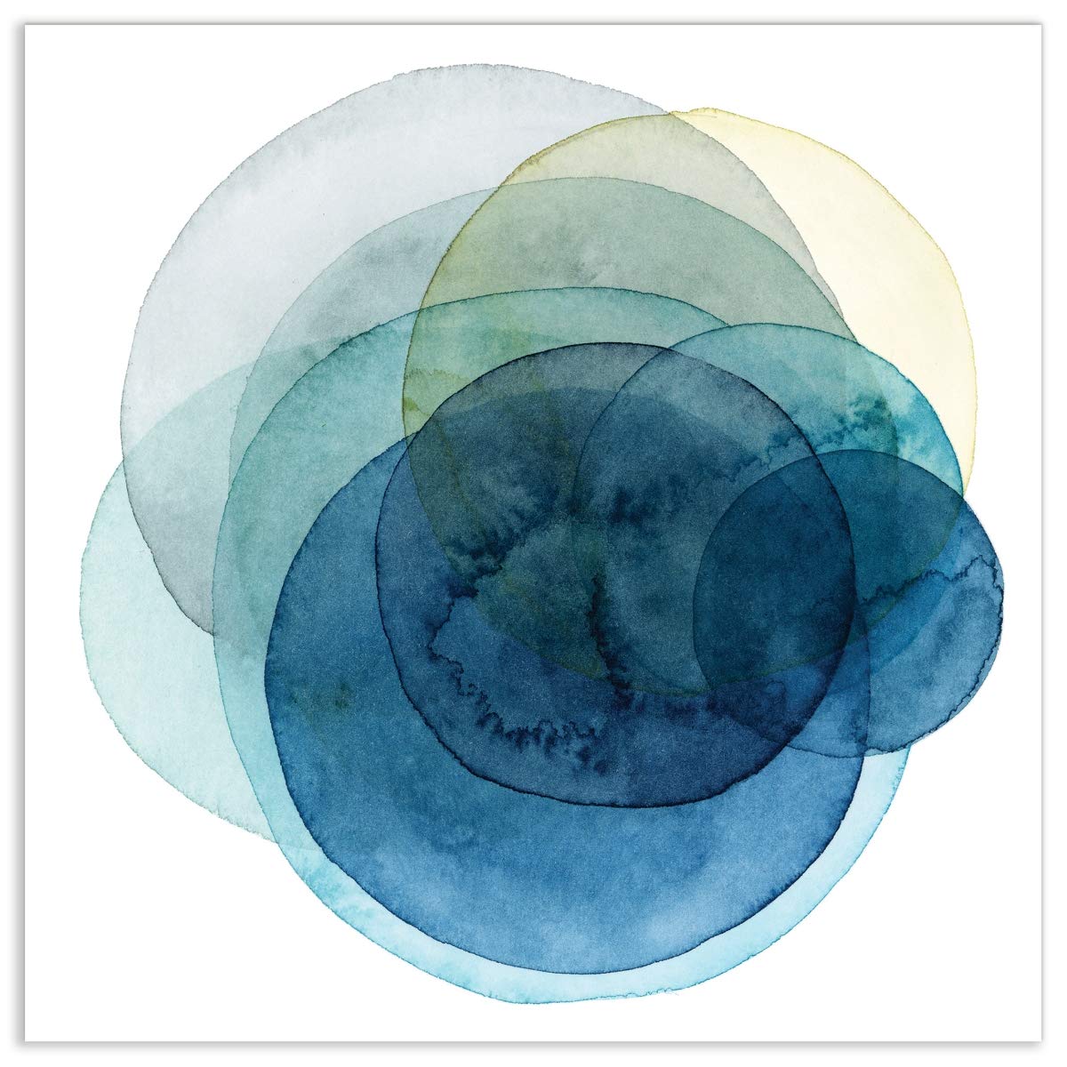 Empire Art Direct Evolving Planets Frameless Floating Tempered Glass Abstract Wall Art - 38x38 Inches, Ready to Hang - Modern Home & Office Decor for Living Room, Bedroom, or Workspace