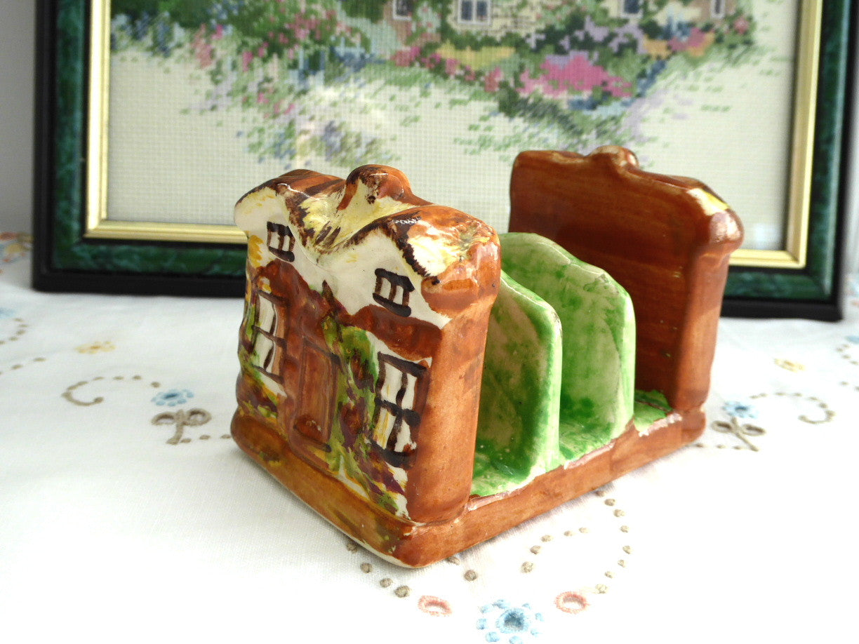 Vintage 1950s Cottage Ware Toast Rack by Price Brothers - Retro Toast Holder for Tea Parties, Breakfast & Kitchen Decor