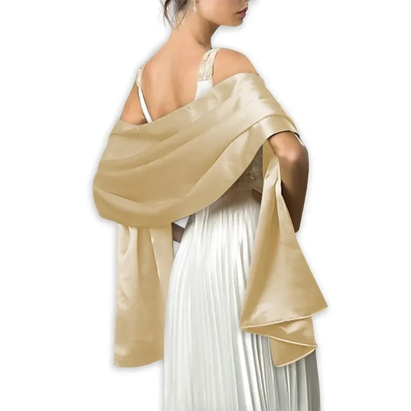 19 Colors Elegant Long Formal Wedding Shawl for Women - Soft Evening Bridal Wrap Scarf - Perfect for Weddings, Parties & Special Occasions