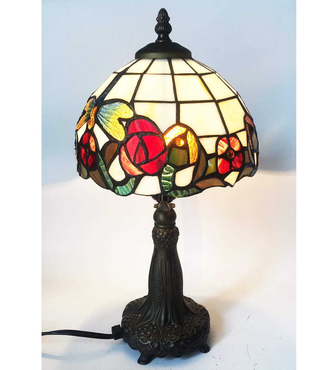 HUIMEIJU Tiffany Style Dragonfly Table Lamp - 8