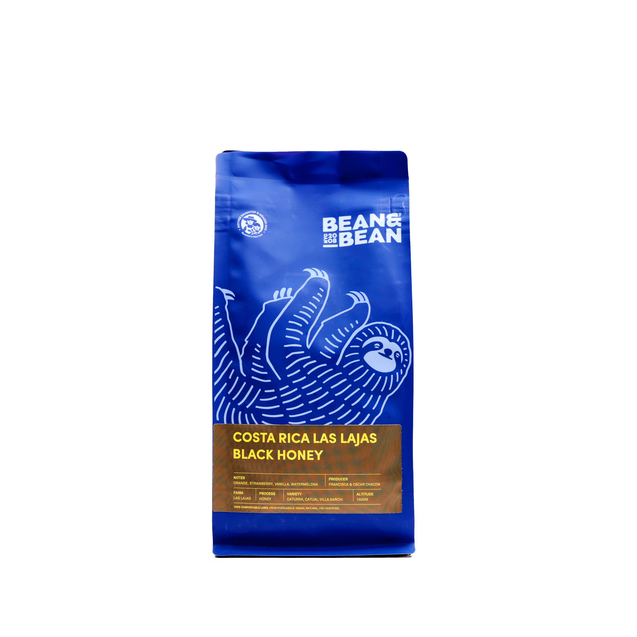 Premium Costa Rica Las Lajas Black Honey Natural Coffee Beans - Single Origin Specialty Brew for Pour Over, French Press & Cold Brew at Home