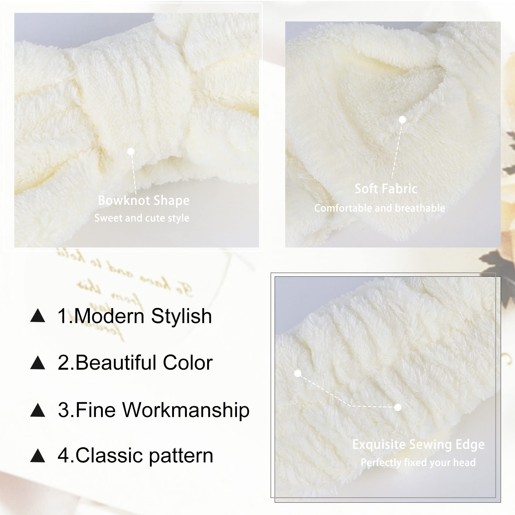 LADES Terry Cloth Headbands for Women - Soft Spa Hair Bands for Face Washing, Skincare, Makeup & Beauty Routine | Perfect for Bathroom, Salon & Home Spa Use