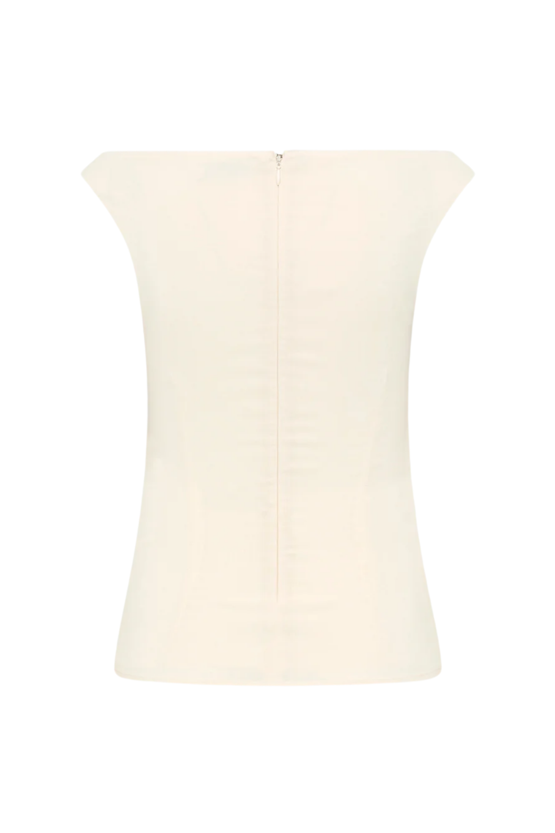 Slim Bateau Top for Women - Off White Crewneck Blouse | Perfect for Casual Wear, Office Outfits & Date Nights