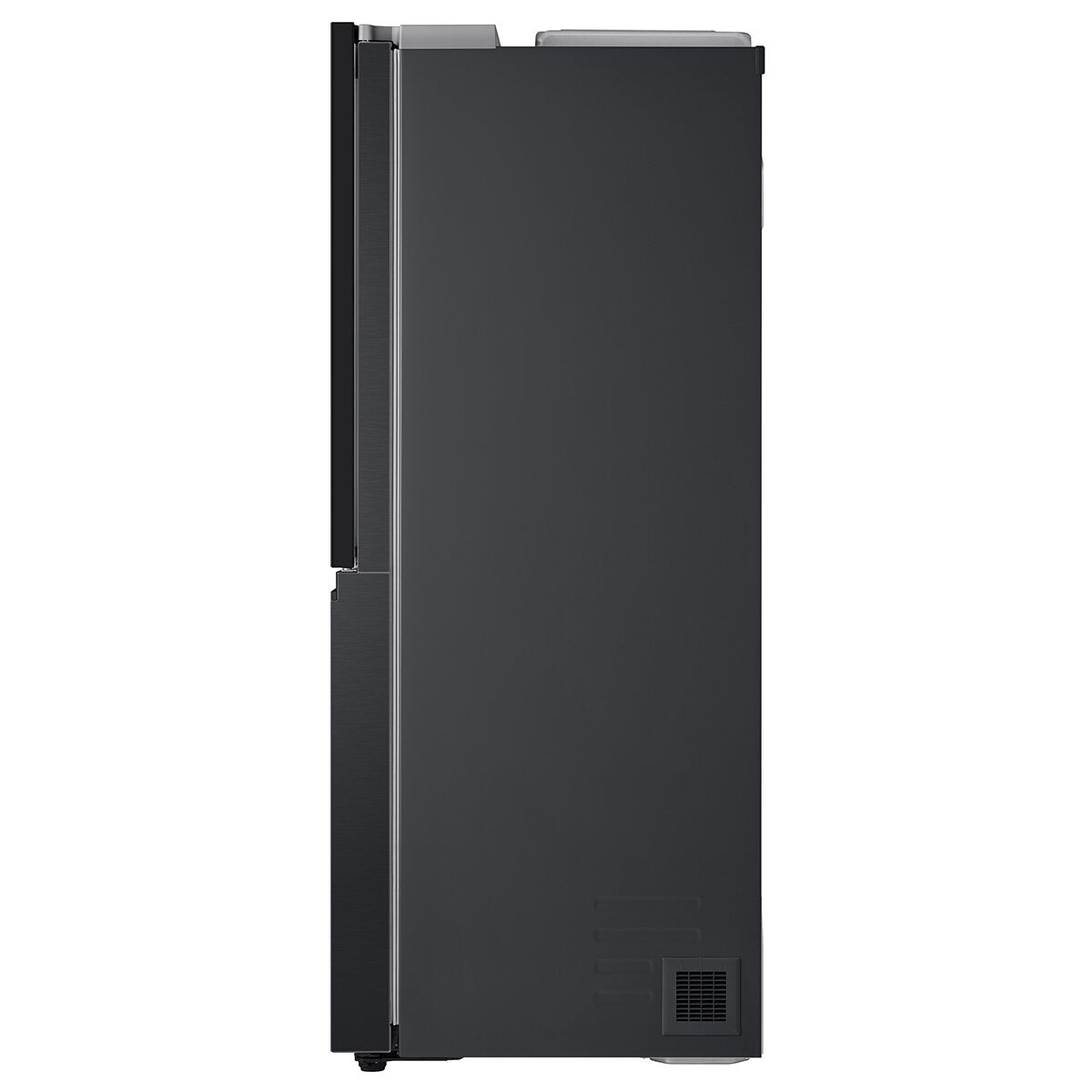 LG 635L 3-Door Side by Side Refrigerator with InstaView™, Ice & Water Dispenser - Matte Black (GS-V600MBLC) - Perfect for Modern Kitchens & Large Families